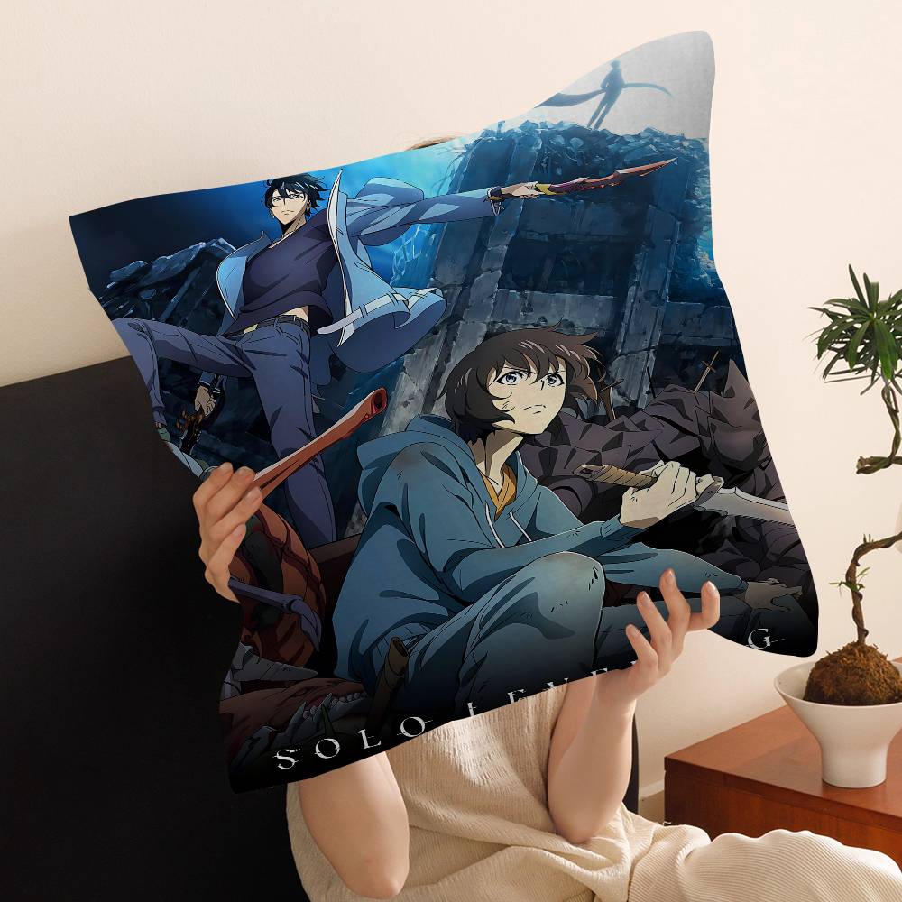 

Solo Inspired Anime Decorative Room Aesthetics Pillow Case Home Decor Bedroom Sofa Bed Couch Pillow Cover x 30x30 cm