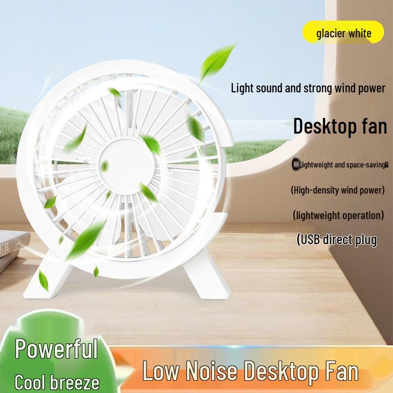 

Quiet Mini Desktop Fan: Portable, Silent, Strong Wind - Ideal for Dorms Graphite Green [Extra Strong Wind + Plug and Play]