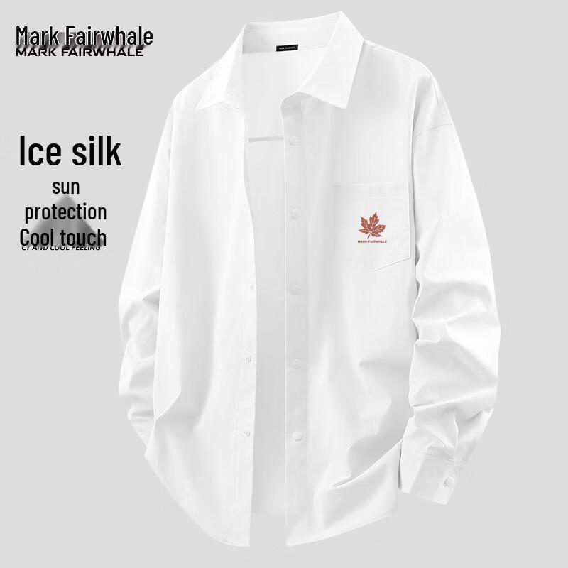 

Mark Fairwhale Men s UPF50+ Ice Silk Sun Protection Long Sleeve Shirt 4XL