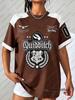 Summer Cartoon Harry Potter Print T-shirts For Women Casual Sports Football Jerseys Couple Street Tees Cosplay Clothing Y2K Tops