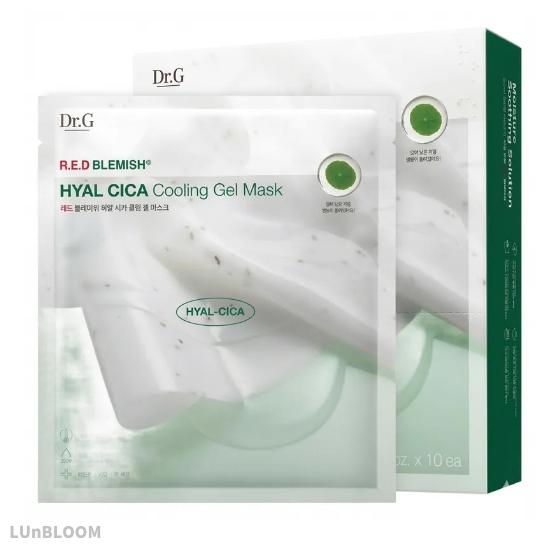 DR.G Red Blemish Hial Cica Cooling Gel Mask 10 Sheets