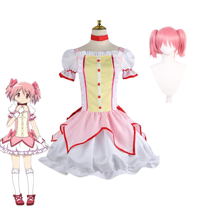 Kaname Madoka Akemi Homura Costum Cosplay Puella Magi Madoka Magica Tomoe Mami Miki Sayaka Sakura Kyouko Ținută Set Complet