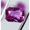 Natural Pink Sapphire Loose Gemstone 8.36 ct Emerald Cut September Birthstone for Gem Collections