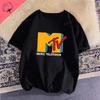 MTV Logo Graphic T Shirt Vintage Y2K Streetwear Cotton Tee Unisex XS-XXXL