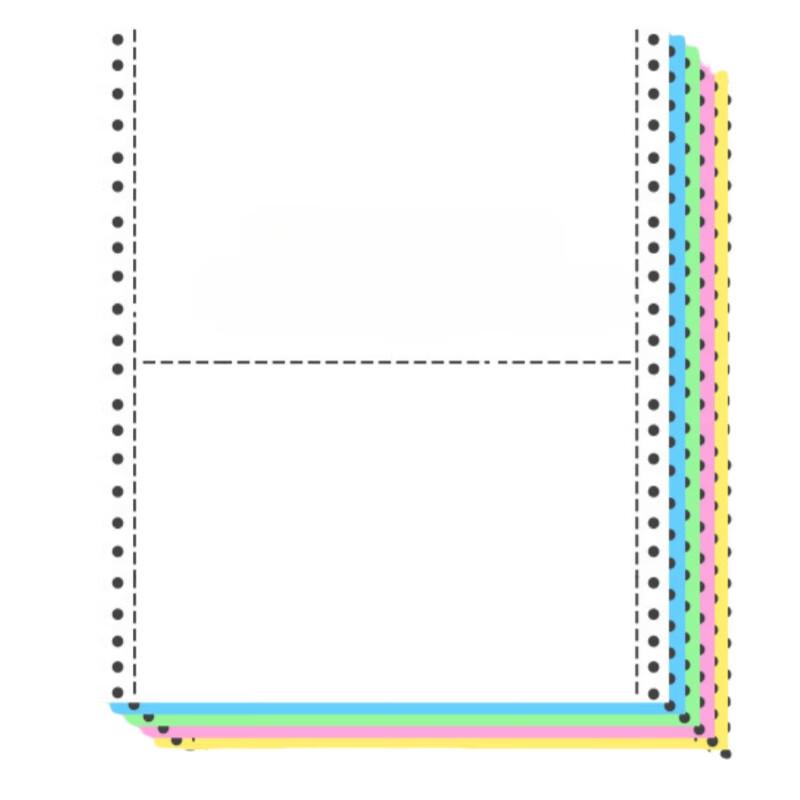 Qiju Fan Continuous Dot Matrix Paper - 6-Ply 2-Up