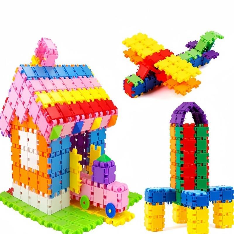 50/150 buc Set vrac blocuri de construcție creative DIY Urban Classic blocuri de construcție Asamblate cadou de ziua de naștere jucărie educativă pentru copii