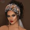 LY-HP0084 Lily's Bride Horse Eye Rhinestone Alloy Handmade Headband Hair Accessories for Brides Wedding