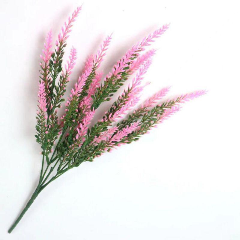

Искусственный цветок 1 шт. 5-вилочный лавандовый пластиковый искусственный цветок, подходящий для букета своими руками, домашнего декора, свадебного украшения 1pcs 38cm