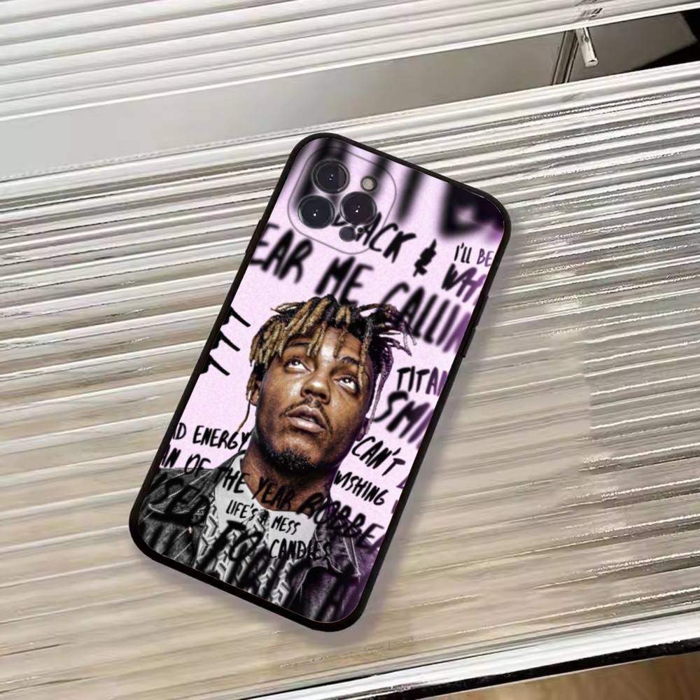 Custodia per Telefono Rapper Americano Juice W-Wrld Per iPhone 17, 16, 15, 14, 13, 12, 11 Plus, Pro Max, Altri Cover Morbido Nero