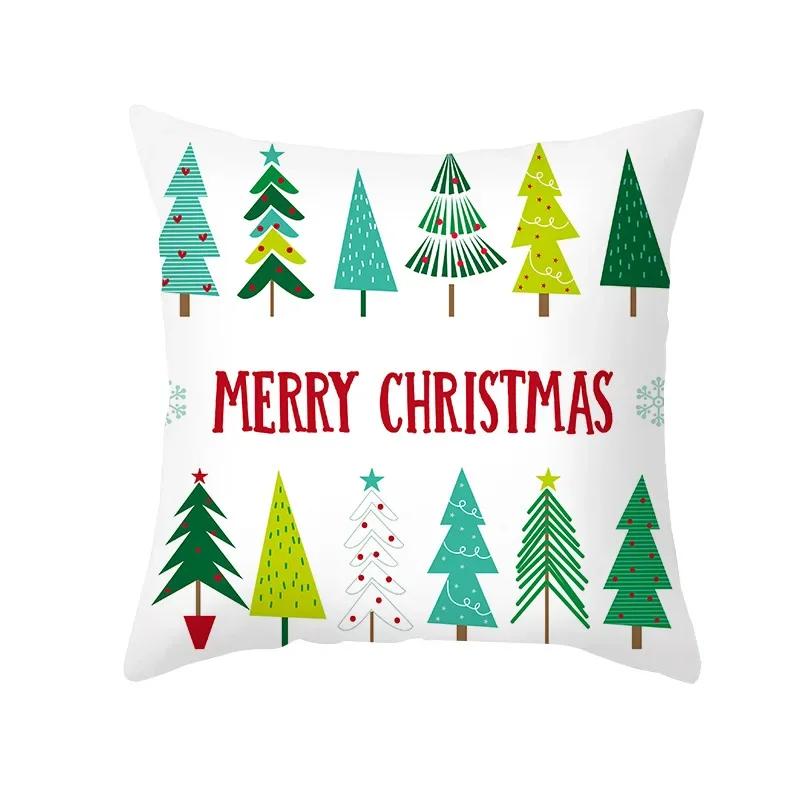 Home Decoration Christmas Cute Cartoon Pillow Case Cushion Cushion Cushion Set is suitable for bedroom living room