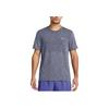 Under Armour Fitted Crew Neck Running Short Sleeve T-Shirt Men Tops Cobalt-Blue 1375692-539
