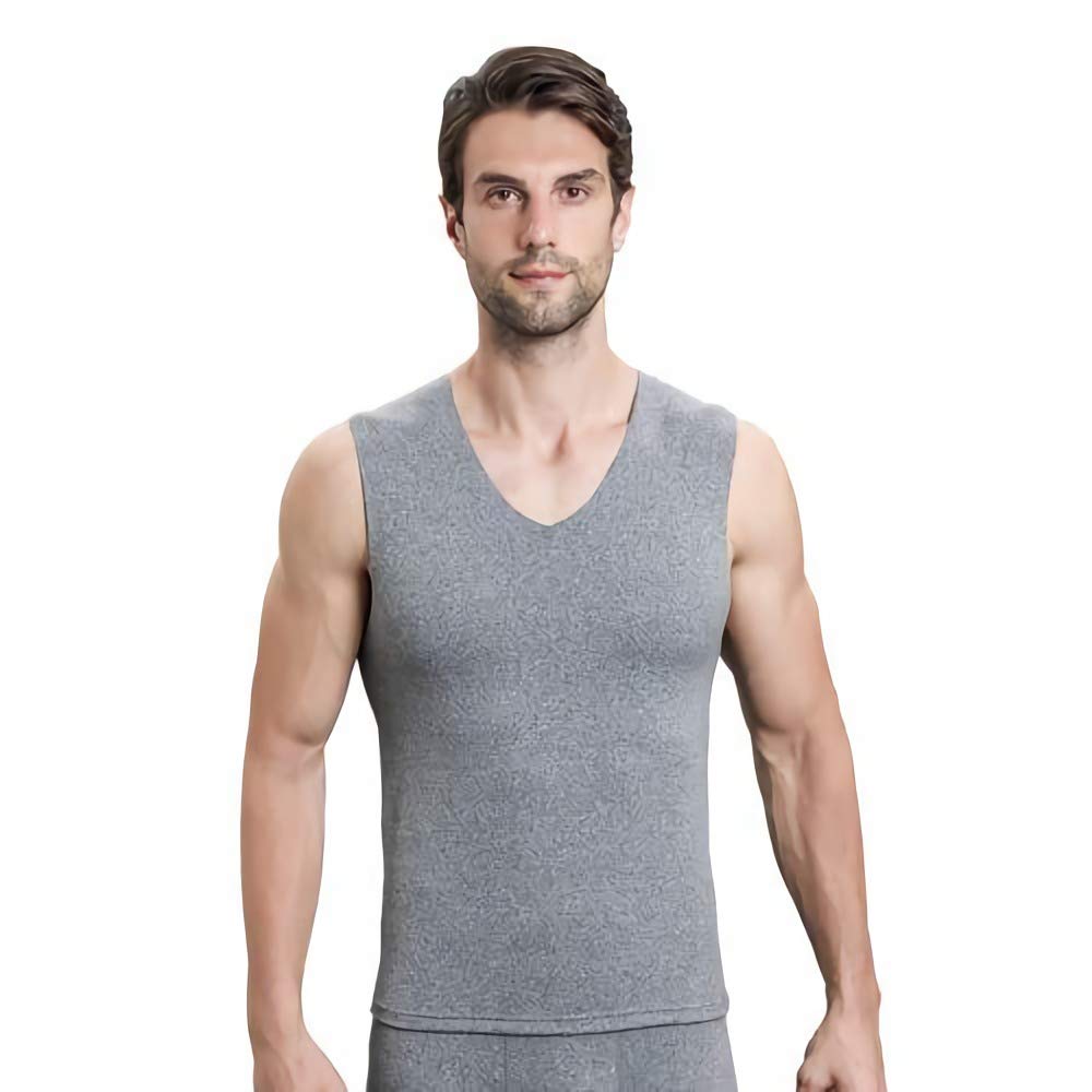 

Внутренняя майка Diamond Velvet Thermal Cold Seamless Sweat Large Muscle Winter New [Adelina] Мужская рубашка, верх, ткань, жилет, защита, V-образный вырез,