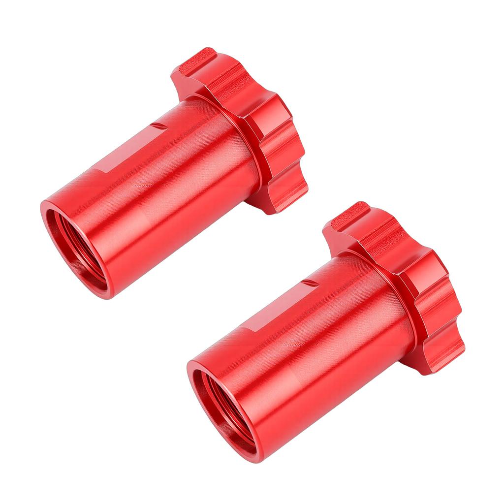 2Pcs Car Spray Gun Cup Adapter 16mm Female Thread 1.5mm Pitch Universal for Paint Red