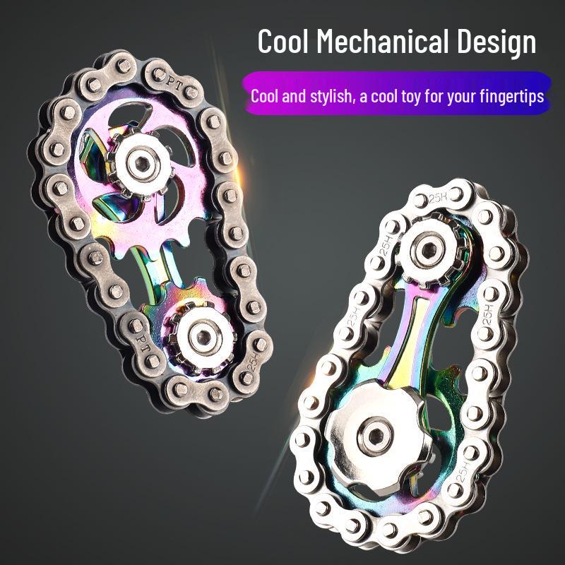 Cross-Border Alloy Gear Fidget Spinner: Adult Decompression Toy