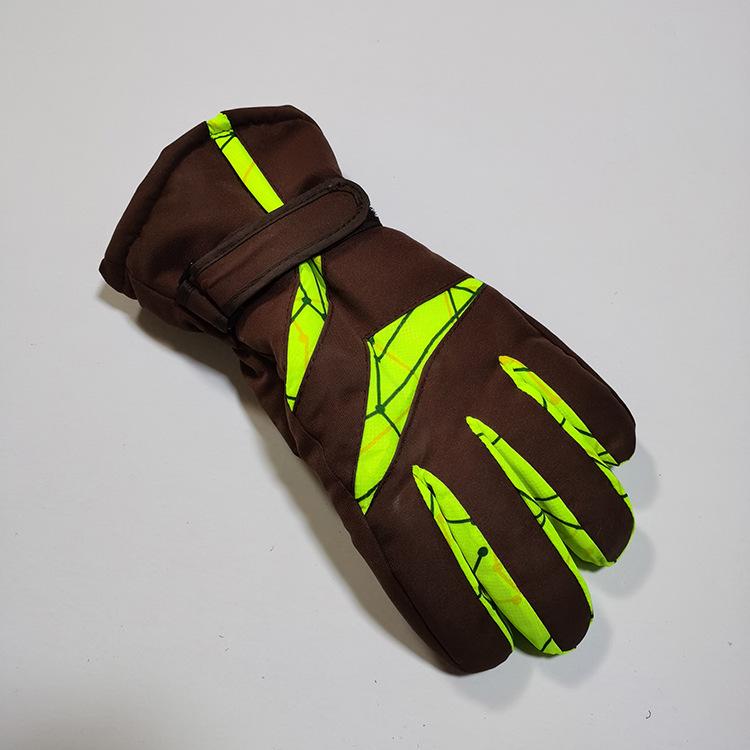 Spot Reflective Men's Winter Ski Gloves - Thick Cold-Proof Outdoor Sports Gear