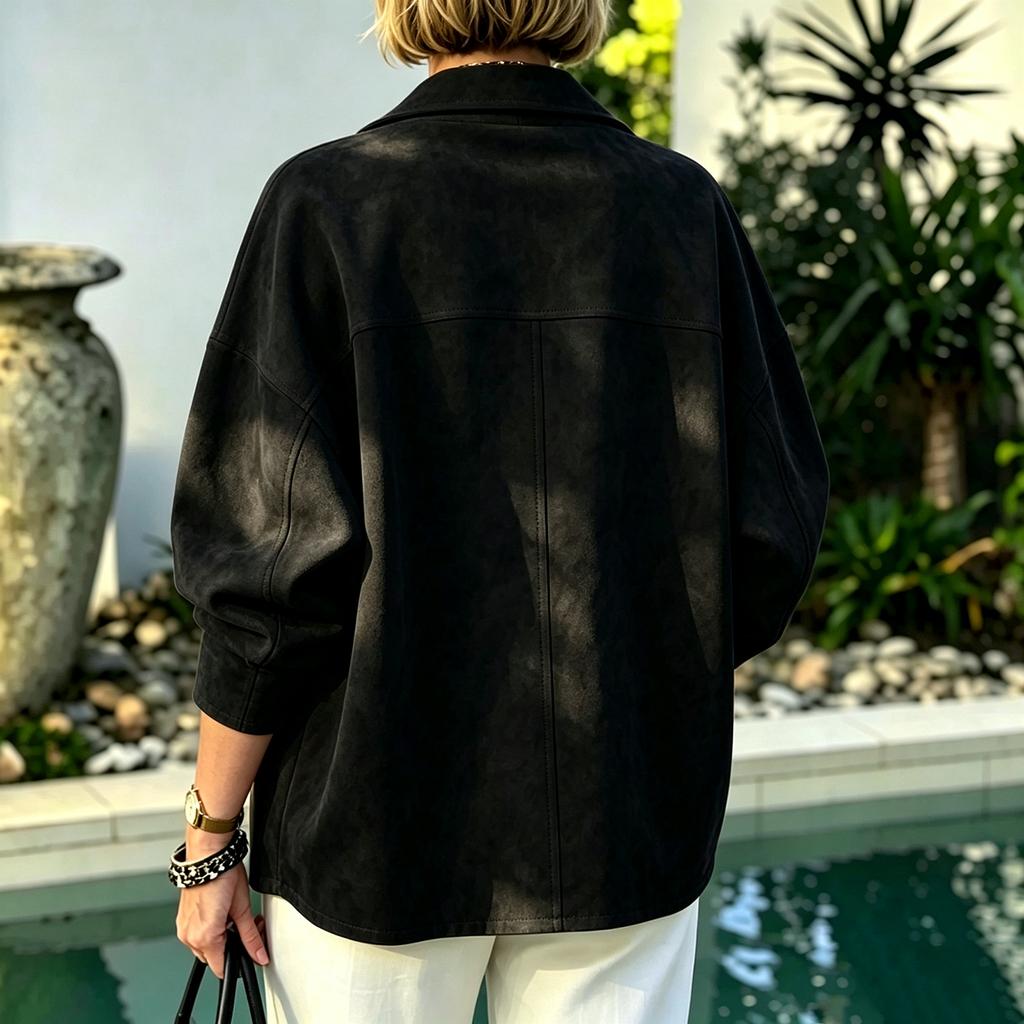 Women's Casual Color Long Sleeve Jacket