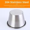 12PCS/SET 304 Stainless Steel Barbecue Dipping Cup Stainless Steel Seasoning Dish  Outdoor Use