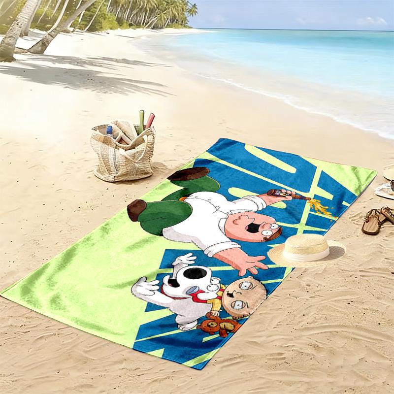 Family Guy2 Print Beach Towel, Large Soft Quick Dry Towel for Beach Camping Swimming