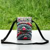 2025 New Ethnic Embroidered Canvas Crossbody Bag Embroidered Two-Layer Mobile Phone Bag Coin Purse