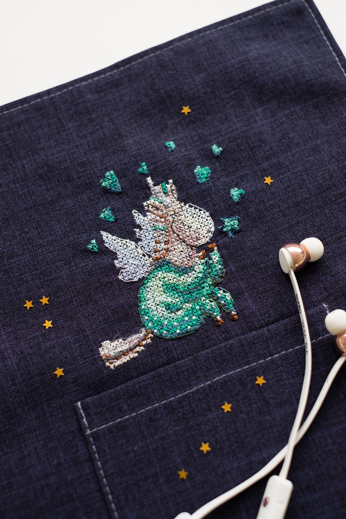 

Набір для вишивки хрестиком на одязі Абрис Арт Тварини horse 90*85mm