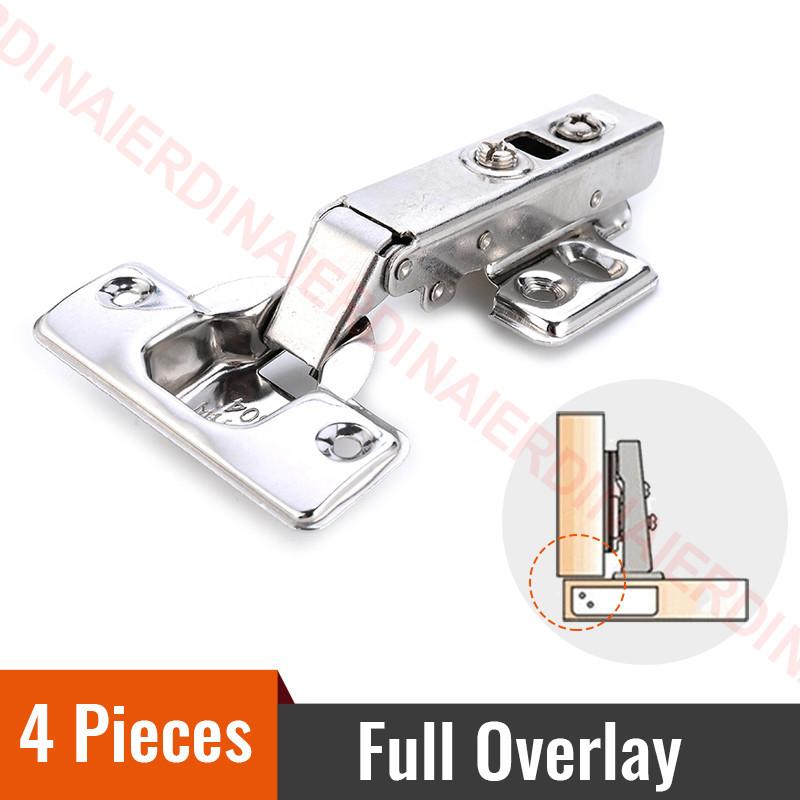 NAIERDI Stainless Steel Hydraulic Hinge - 4/8/12pcs NAIERDI C Serie Soft Close Hydraulic Hinge for Furniture,Cabinet and Doors