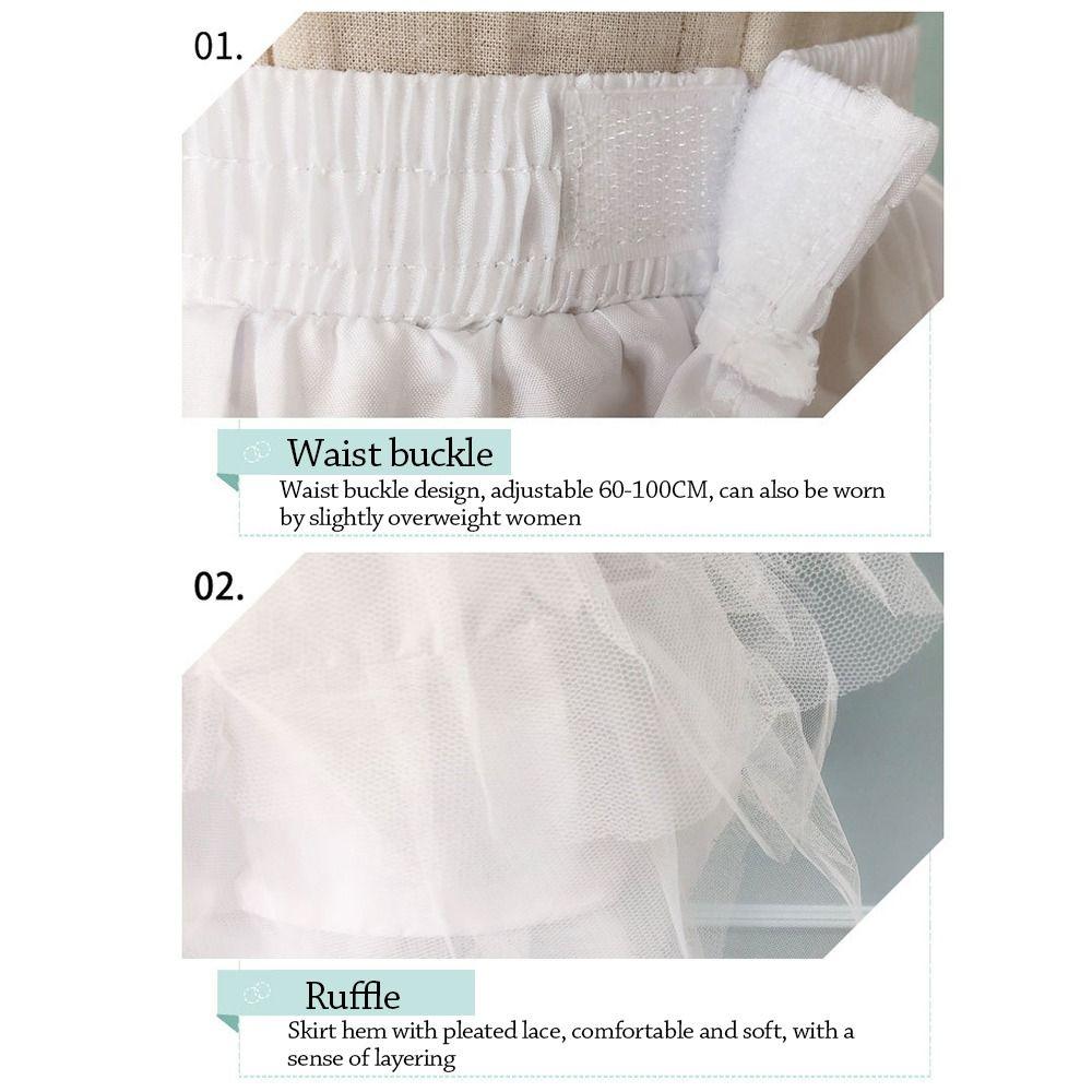 Short Underskirt Crinoline White Crinoline Skirt Fashion Petticoat