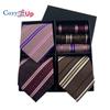 3ks kravata+3ks čtvercový šátek Pánské dvoudílná kravatová sada Wave Point A kravata Manžetové knoflíčky Business Fashion Kapesník Paisley