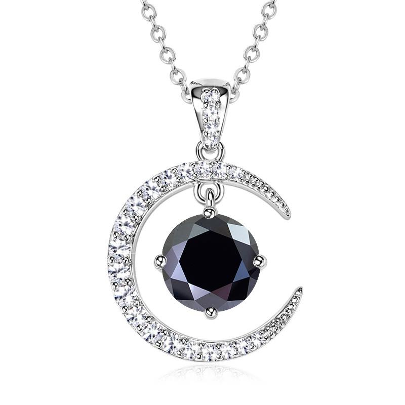 Sterling Silver Moissanite Necklace for Women High-end Design Pendant Niche Smart Clavicle Chain Female Fine Jewelry