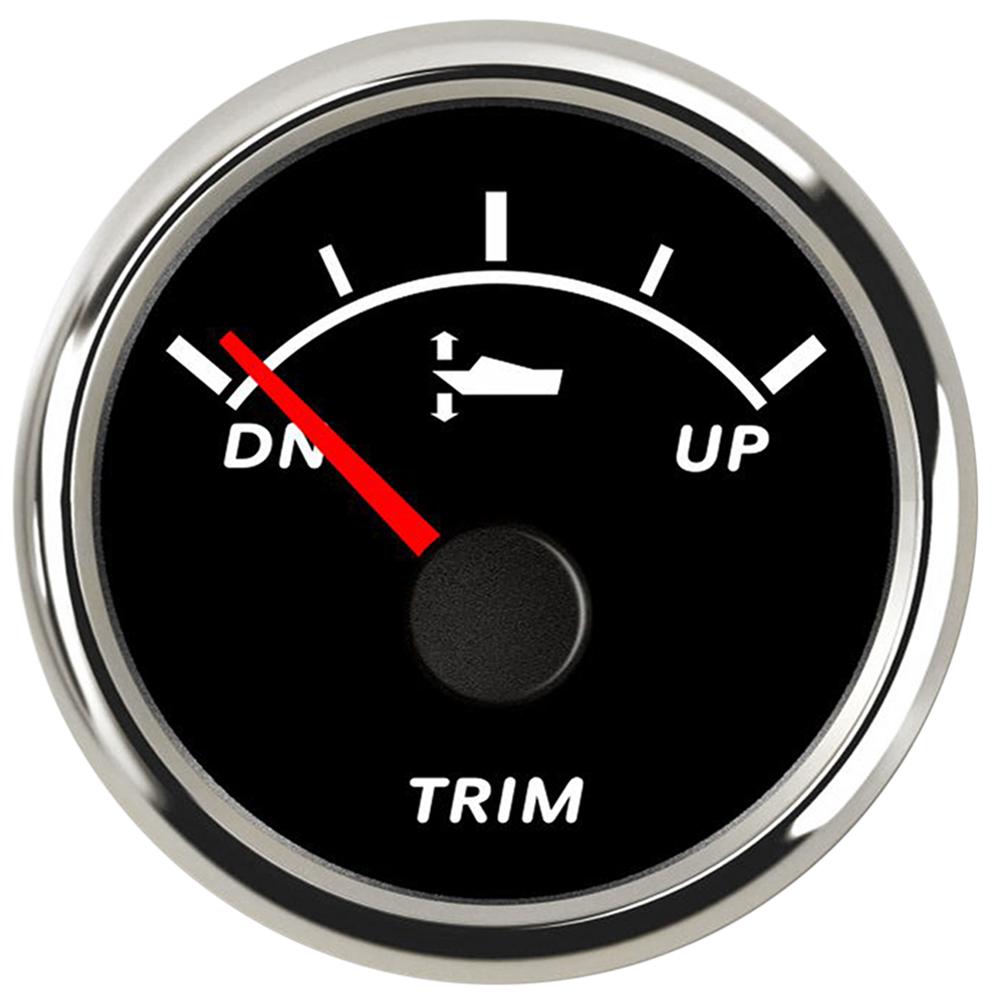 52mm Marine Trim Gauge Waterproof Trim Gauge UP-DN  with Red Backlight for Auto Motor Parts Yacht 9-32V Car Accessories
