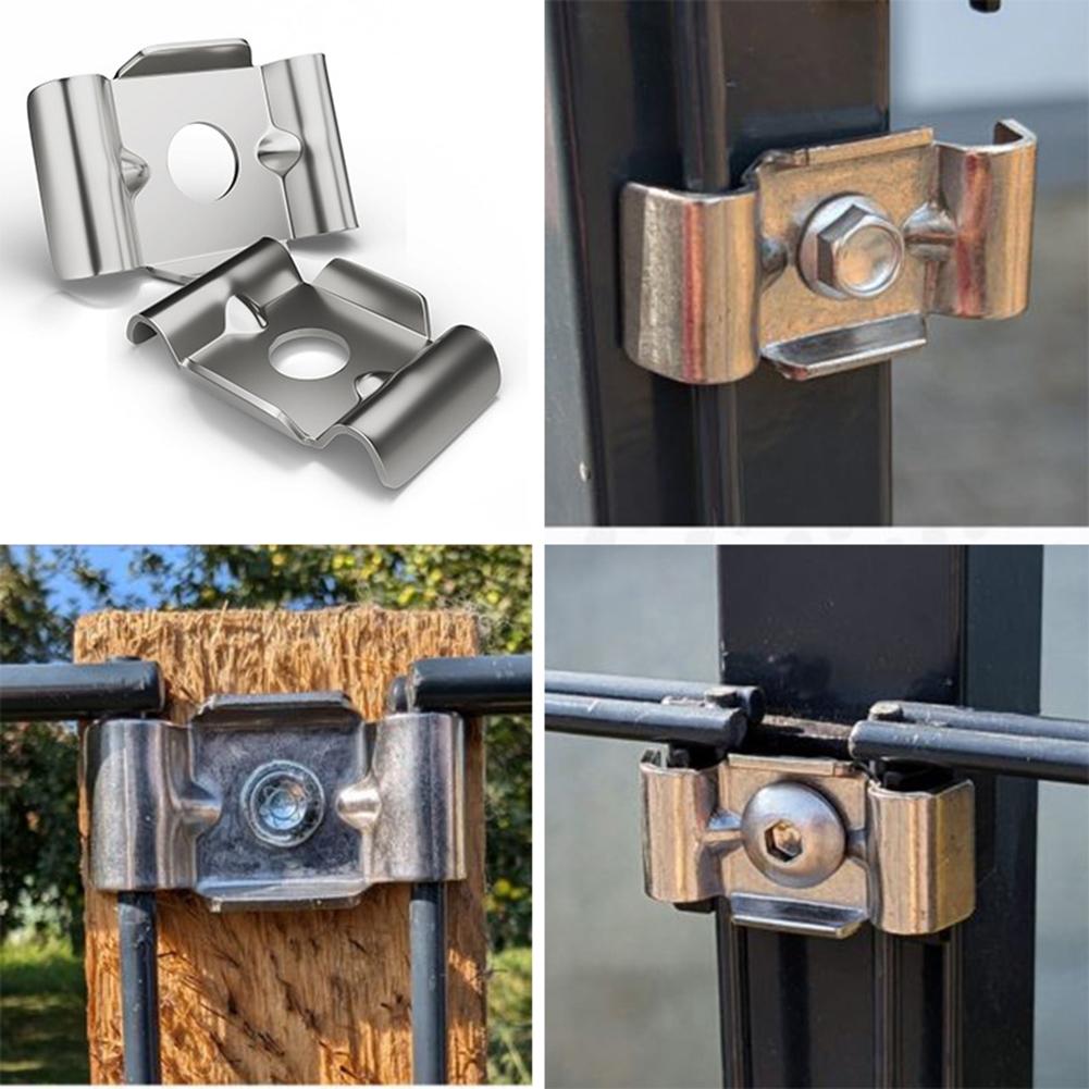Metal Plate Clamp Butterfly Shaped Clamp Security Installation 304 Stainless Steel Material Galvanized Steel Option