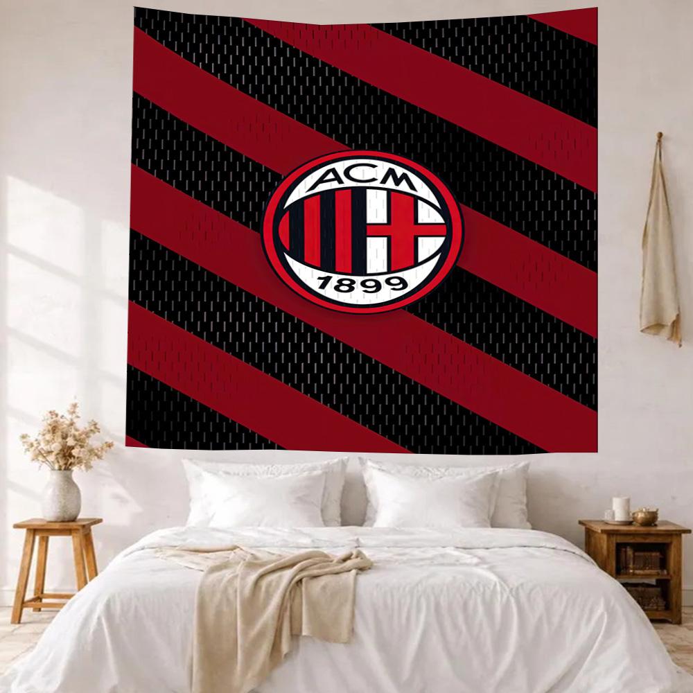Ac Milan Wall Decor Tapestry Art For Pet Memorial Birthdaywedding Party Backdrop Family Gift