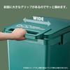 Squirrel Trash Can One Hand with Handle Light Green 45L Eco Container Style 2 Made In Japan CS2-45J