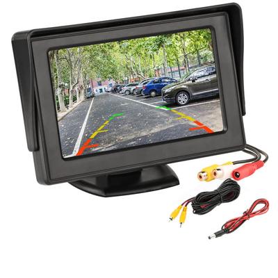 HD Mini 4,3palcový monitor Digitální TFT LCD 800 * 480 Video pro parkování do palubní desky