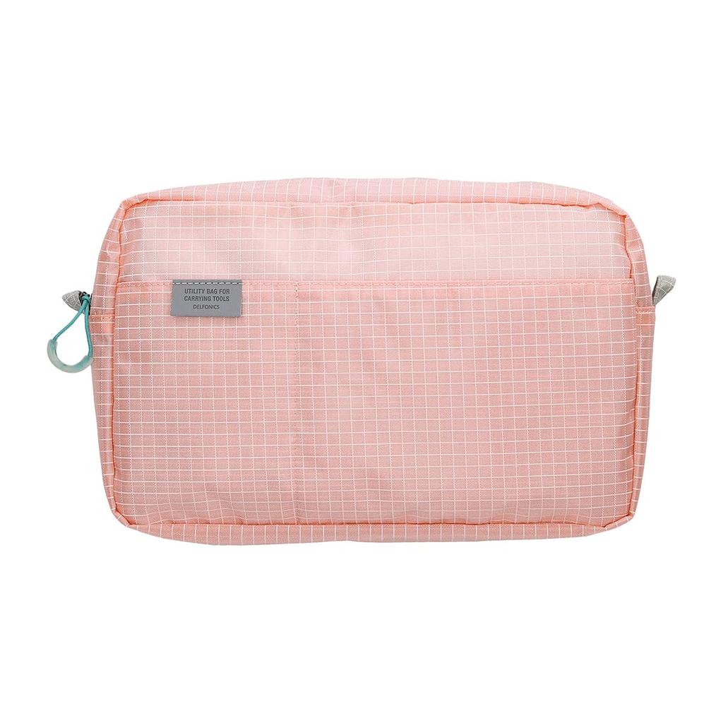 Delfonics Faire Inner Carrying Medium Pouch, Cosmetic Pouch (Light Pink)