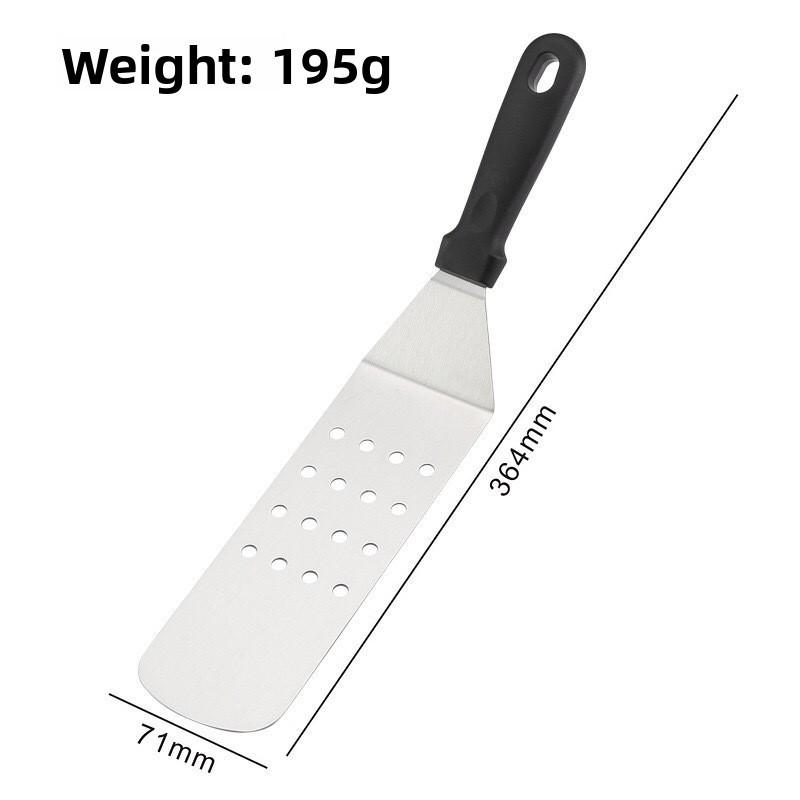 Stainless Steel Steak And Pancake Spatula With Long Handle For Home Kitchen Cooking