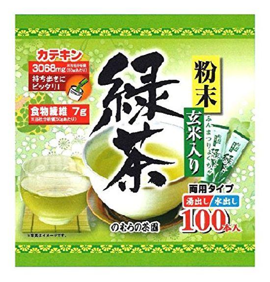 

Зеленый чай в палочках Nomura Tea Garden с порошкообразным коричневым рисом x 100 палочек по 0,5 г