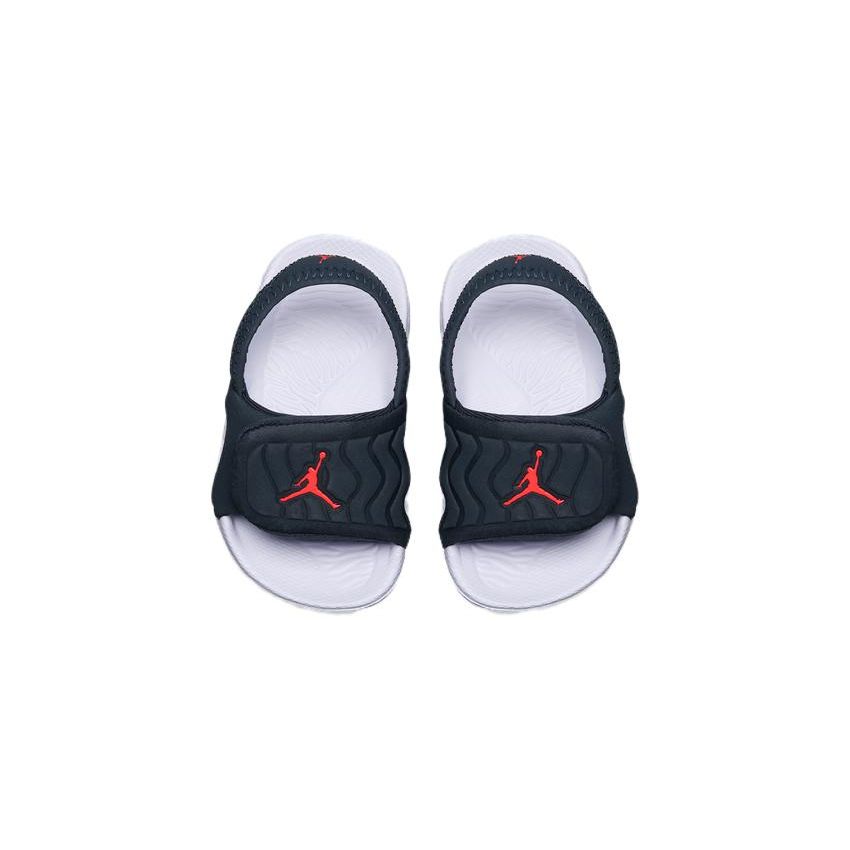 Jordan Hydro 4 Casual Comfortable Durable Breathable Low Top Walker Shoes Baby Shoes Black Red 705174-023