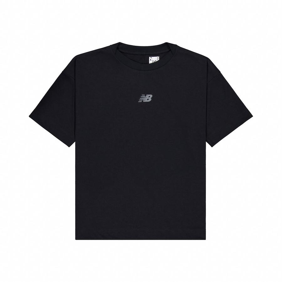 New Balance T Shirt Unisex Black AMT45616-BK F
