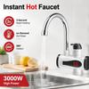 3000W Electric Water Heater Tap on-Demand Hot Water Kitchen Faucet Heater  Household Use
