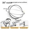 Wall-Mounted Folding Lighted Makeup Mirror for Bathroom or Dormitory