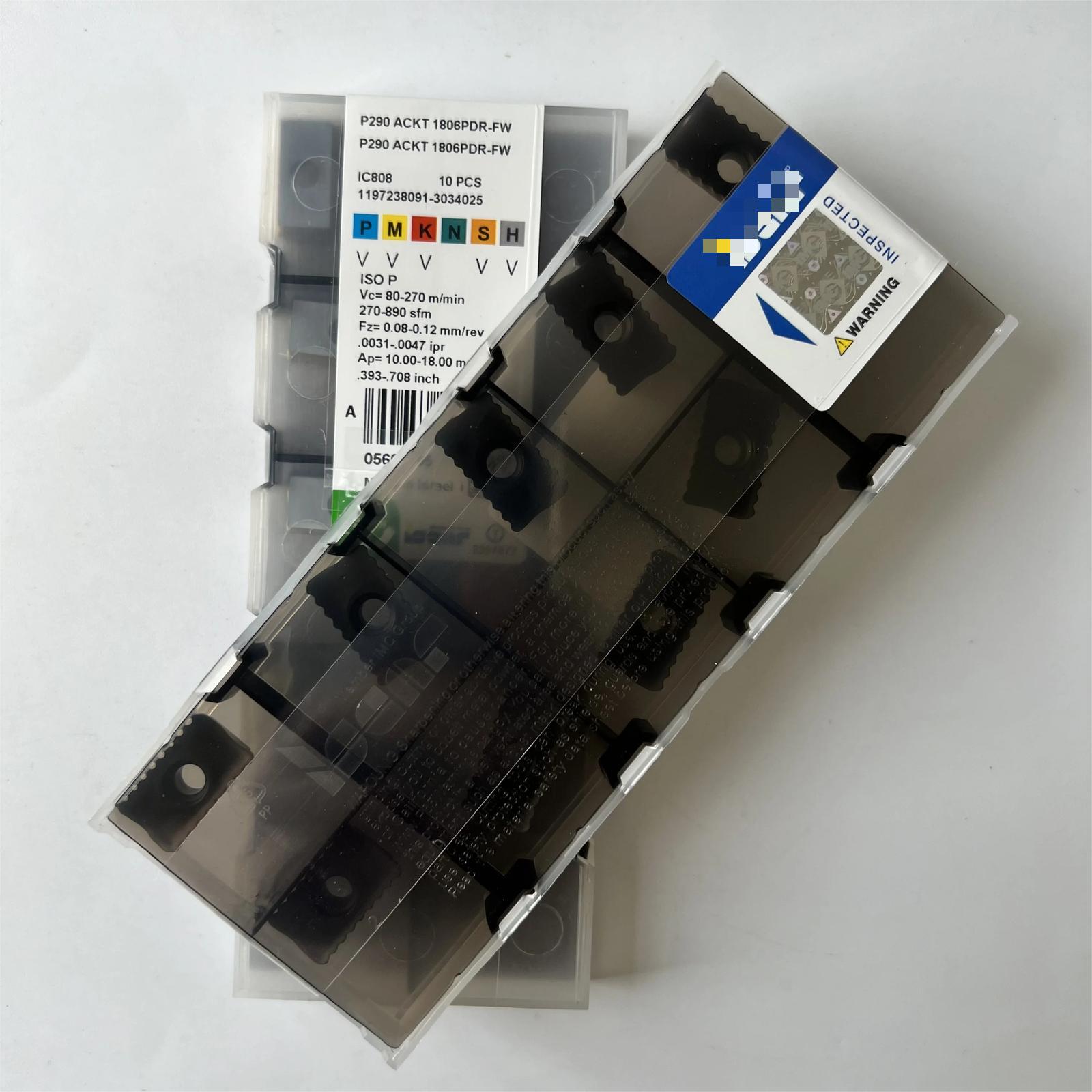 

P290 ACKT1806PDR-FW IC808 / Industrial indexable Carbide Inserts 10 Pcs