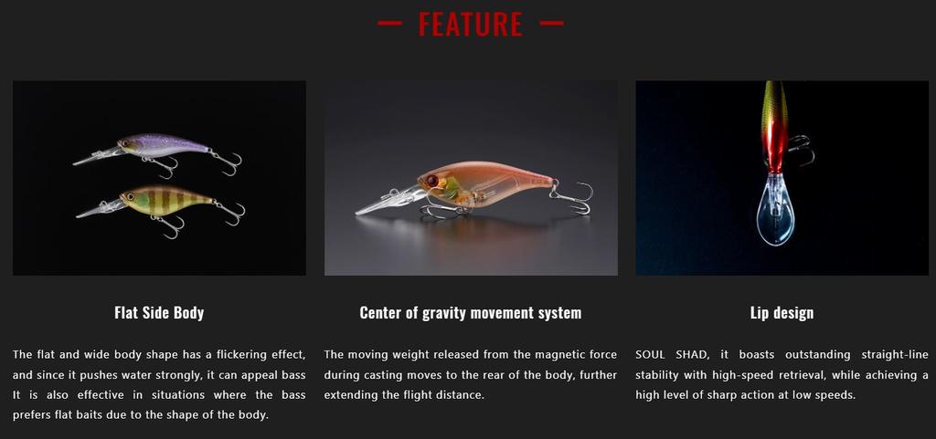 Jackall Soul Flat 58SF Floating Lure Chigill (5534)