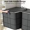 Bedroom Storage Bag Soft Fabric Closet Case for Bedding and Sweaters with Dust Cover and Full Opening Access Indoors