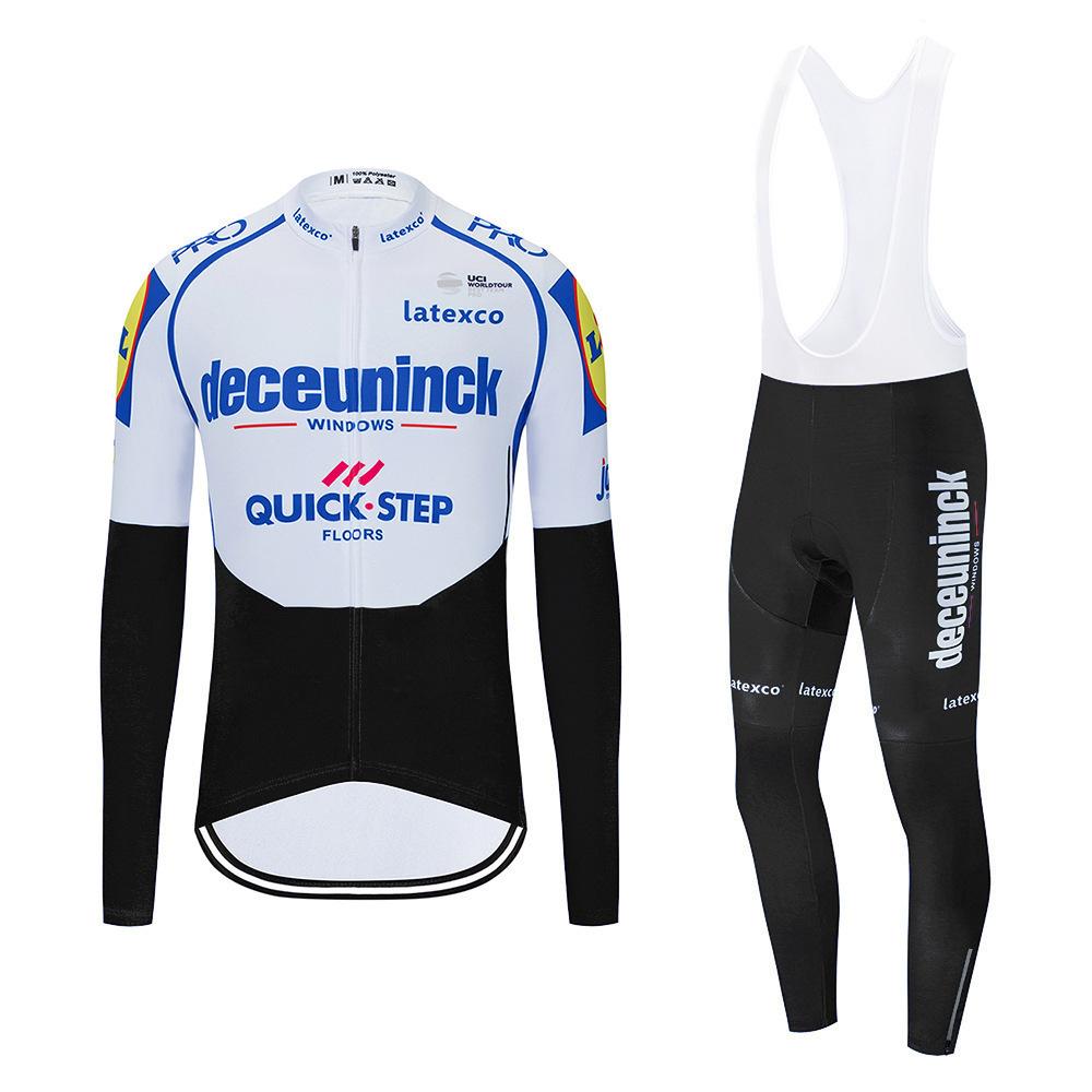 2026 Long-sleeved, Autumn Breathable Cycling Suit Set, Breathable Cycling Suit Team, Strap Long-sleeved Cycling Suit Set.