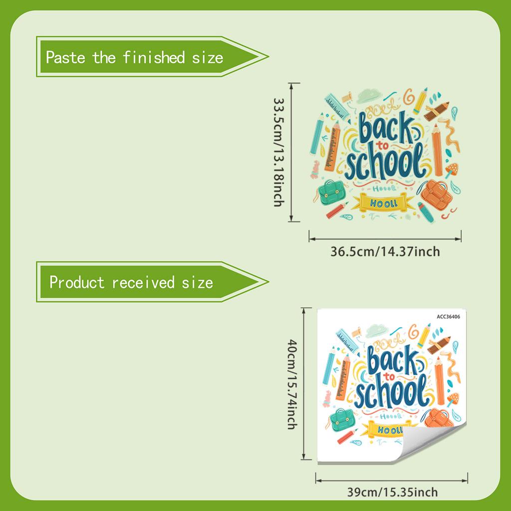 Back To School Wall Decorations for Classrooms and Study Rooms Stickers