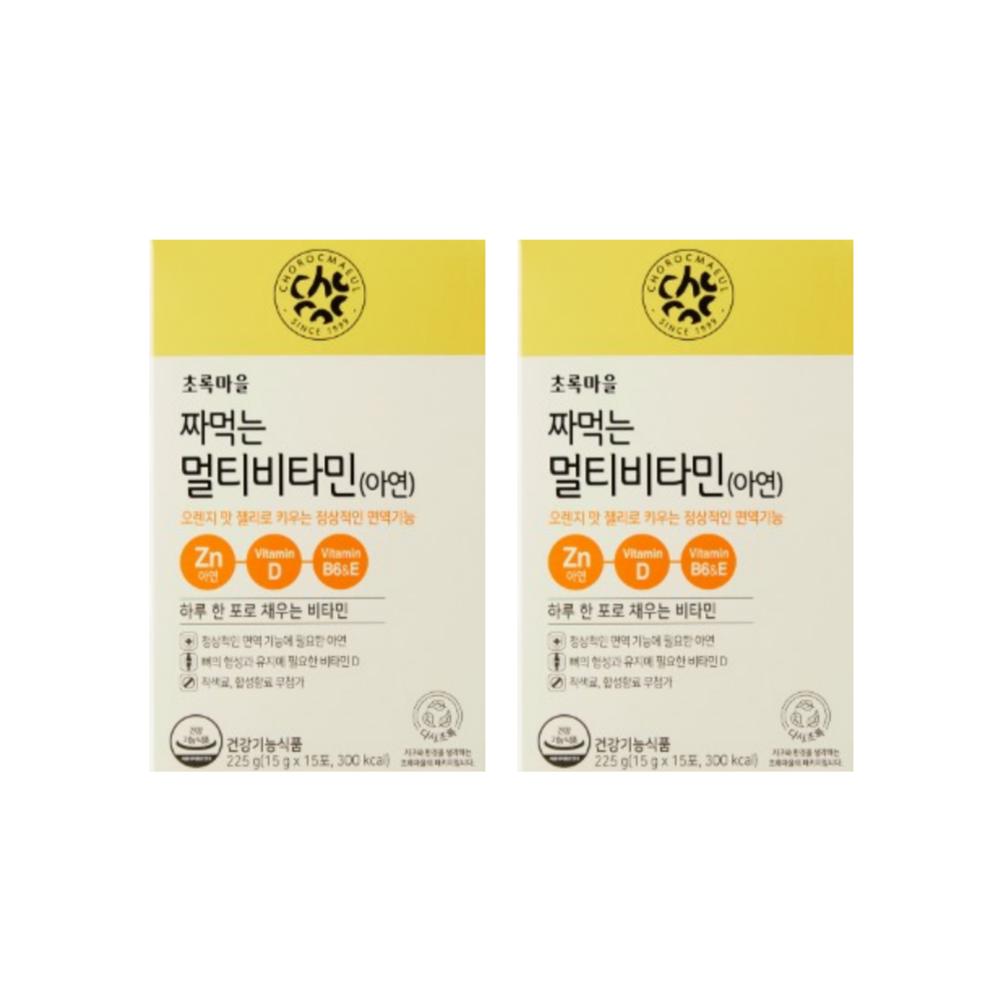 Chorokmaeul Squeezable Multivitamin 15g 2 pcs