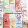 Cute Cartoon Student Ruler Set: Transparent 20cm Straight Ruler, Triangle Ruler, Protractor - 4 Pieces