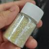 Nagelglitzer Glänzendes Glimmer-Perlenpulver 1 Flasche Gold-Weiß Hochglanz für DIY Harz Seife Kerze Bastelherstellung