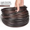 Wicker Repair Kit Flat Smooth Synthetic Rattan Supplies Brown Gradient for Patio Furniture Sofa Garden Basket Weaving