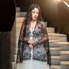 Hollow Veil Prayer Shawl Flower Mantilla Scarf Simple Bride Head Gauze  Party